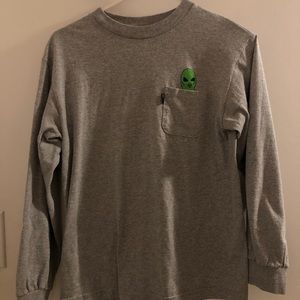 RIPNDIP Lord Alien Heather Grey Long Sleeve T